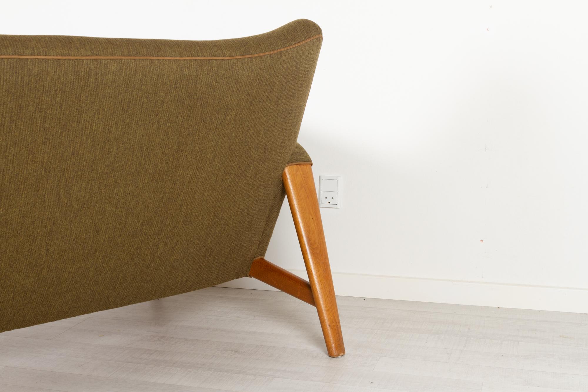 Wool Danish Modern Sofa by Arne Hovmand-Olsen 1956