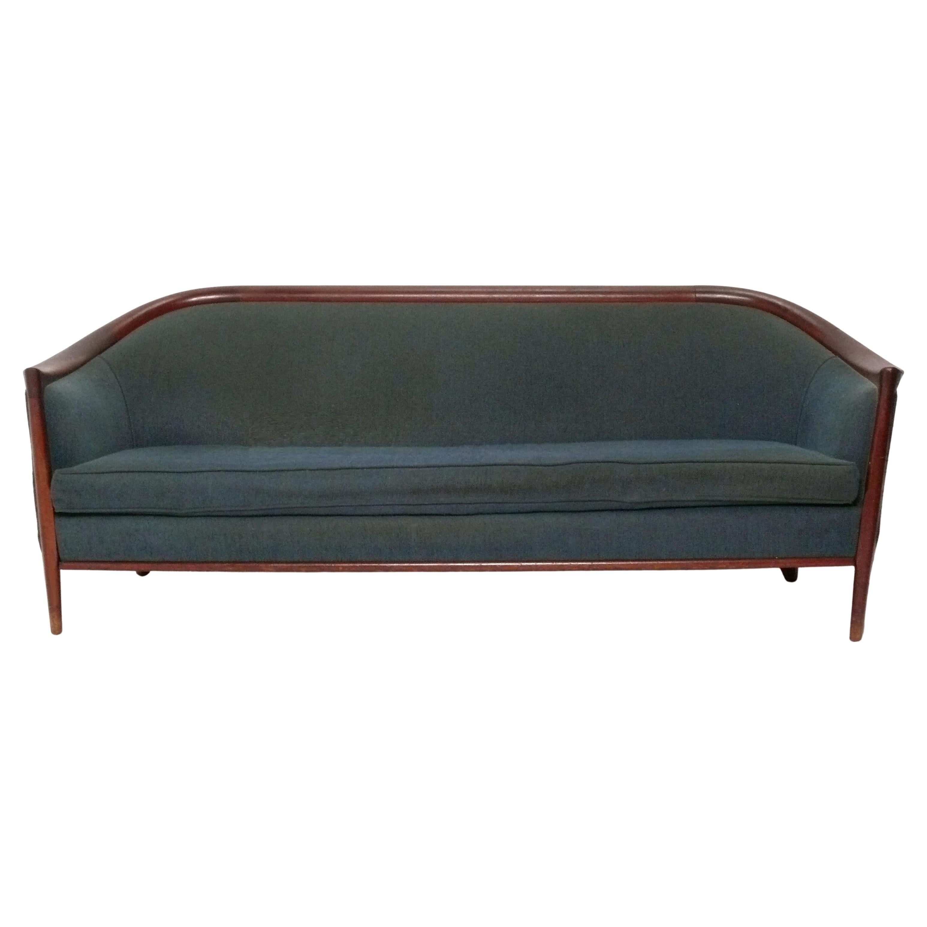 Danish Modern Sofa by Bertil Fridhagen Refinished & Reupholstered In Your Fabric For Sale