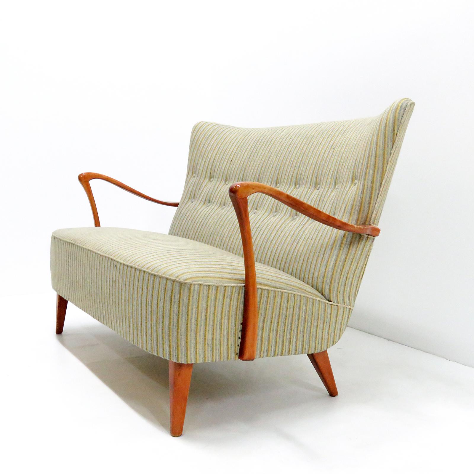 Stained Danish Modern Sofa by DUX, 1940