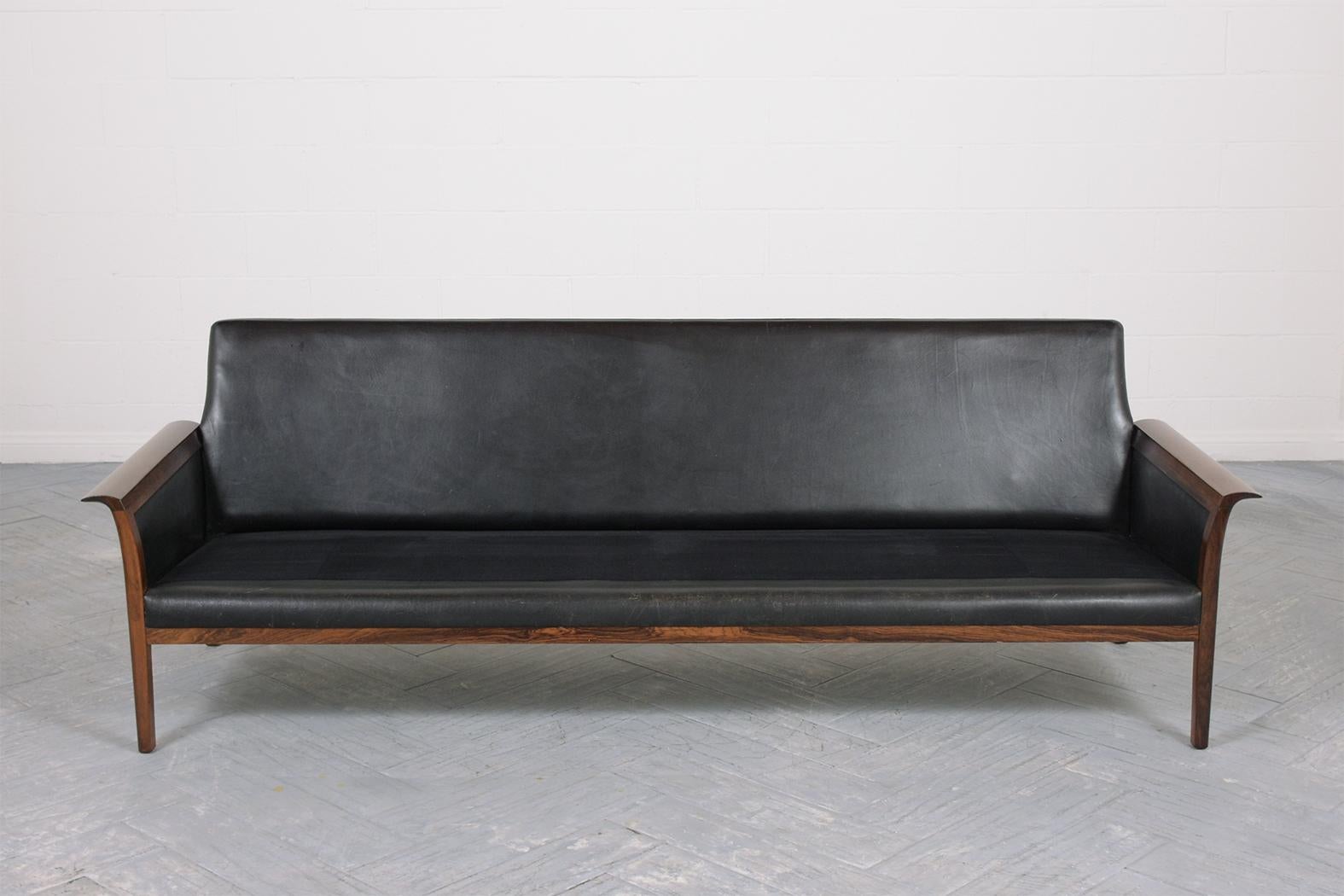 Upholstery Danish Modern Sofa by Illum Wikkelsø