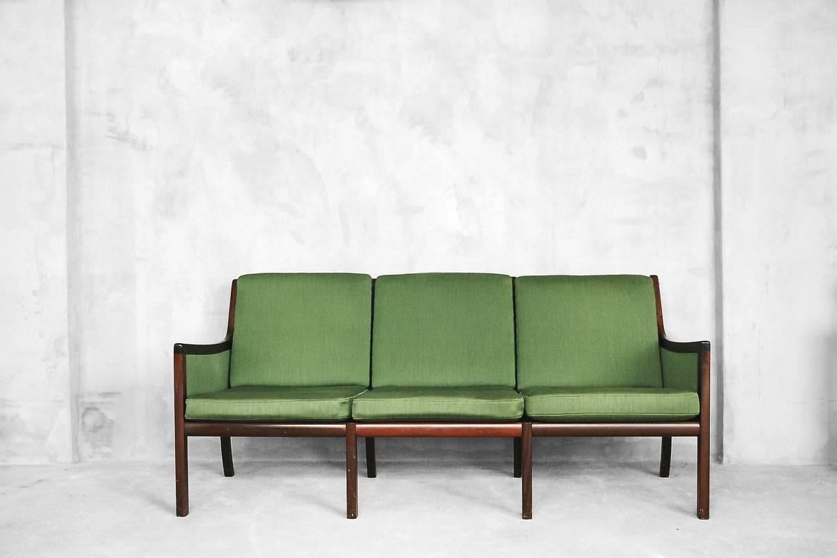 Danish Modern Sofa by Ole Wanscher for Poul Jeppesen Møbelfabrik, 1950s For Sale 5