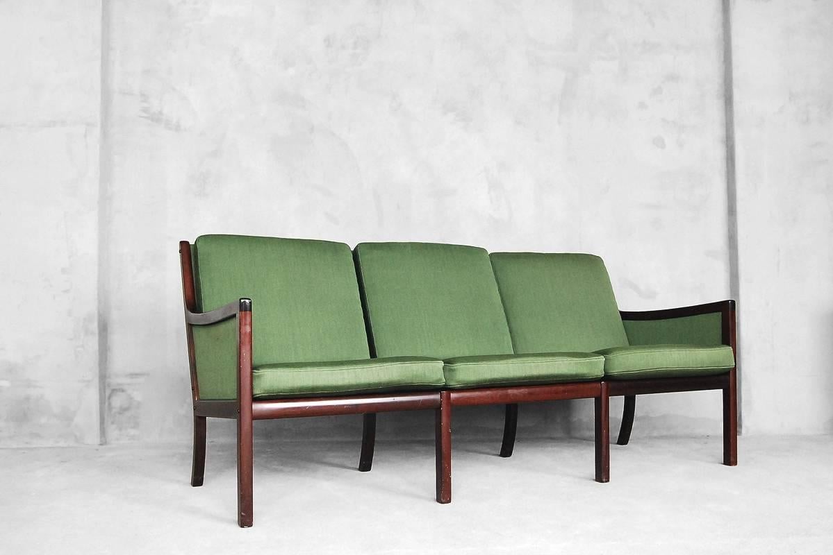 Danish Modern Sofa by Ole Wanscher for Poul Jeppesen Møbelfabrik, 1950s For Sale 2