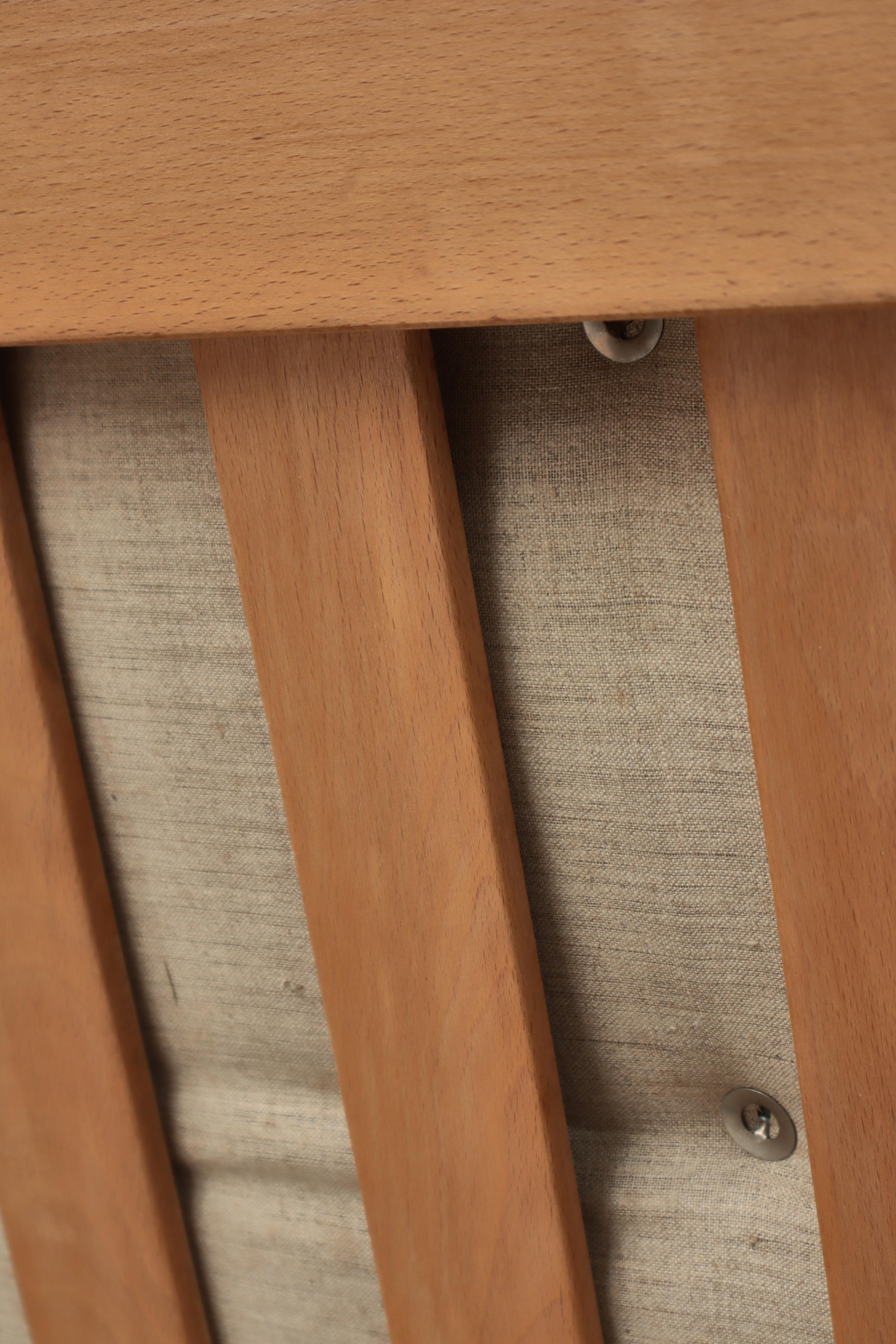 Sofá-cama moderno danés en madera de roble, Poul Volther para Frem Møbelfabrik, años 50 en venta 3