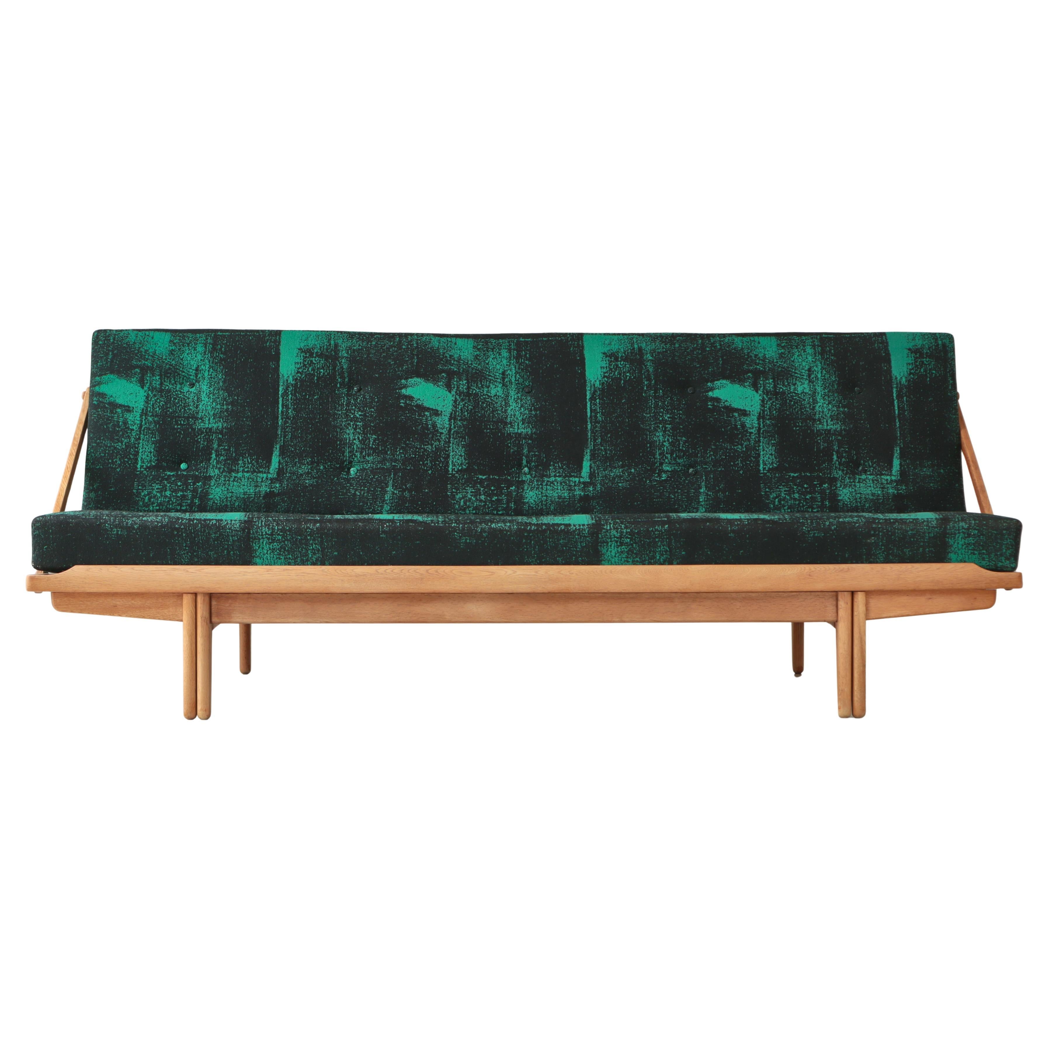 Sofá-cama moderno danés en madera de roble, Poul Volther para Frem Møbelfabrik, años 50 en venta