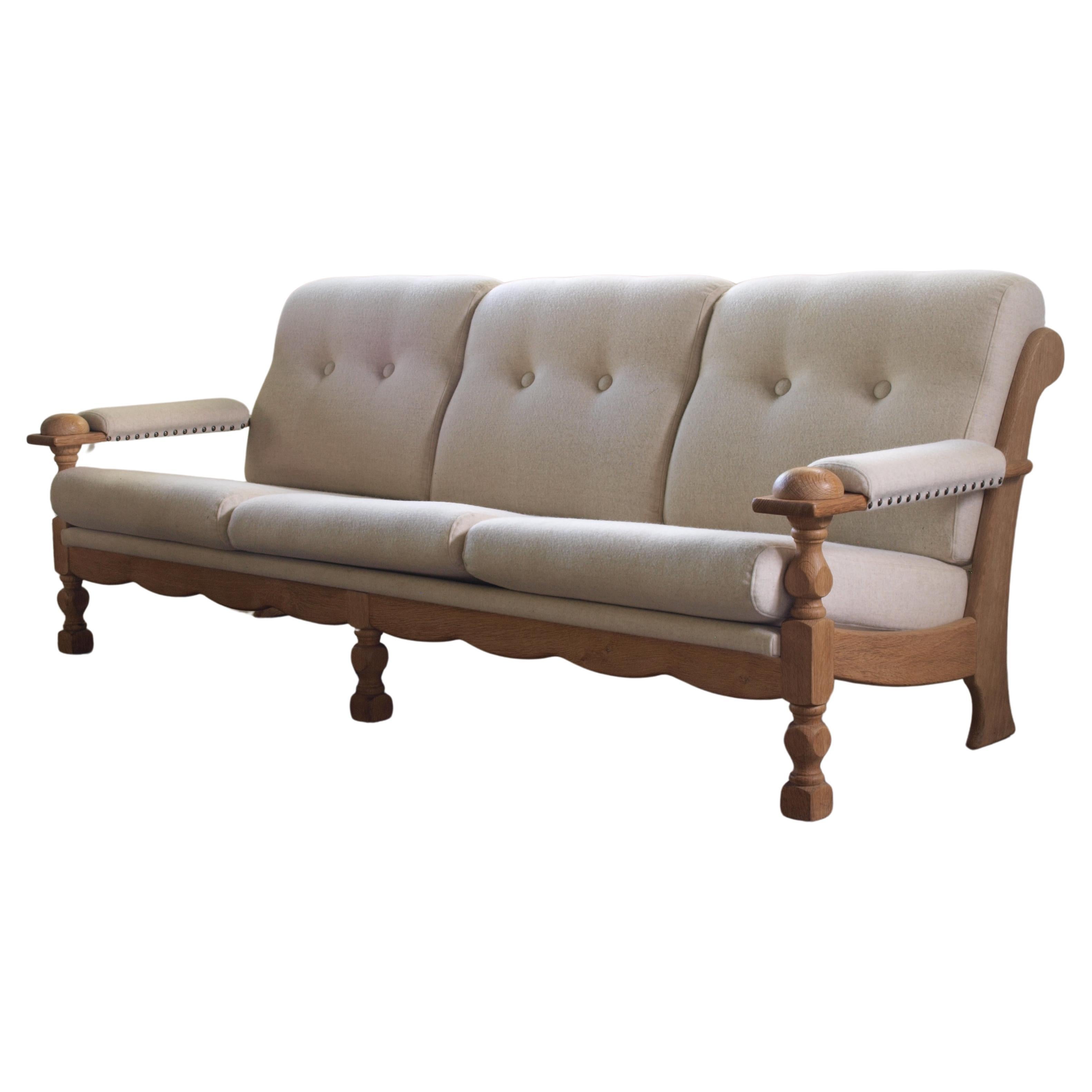 Oak Antique Empire Danish Sofa 1800s For Sale at 1stDibs