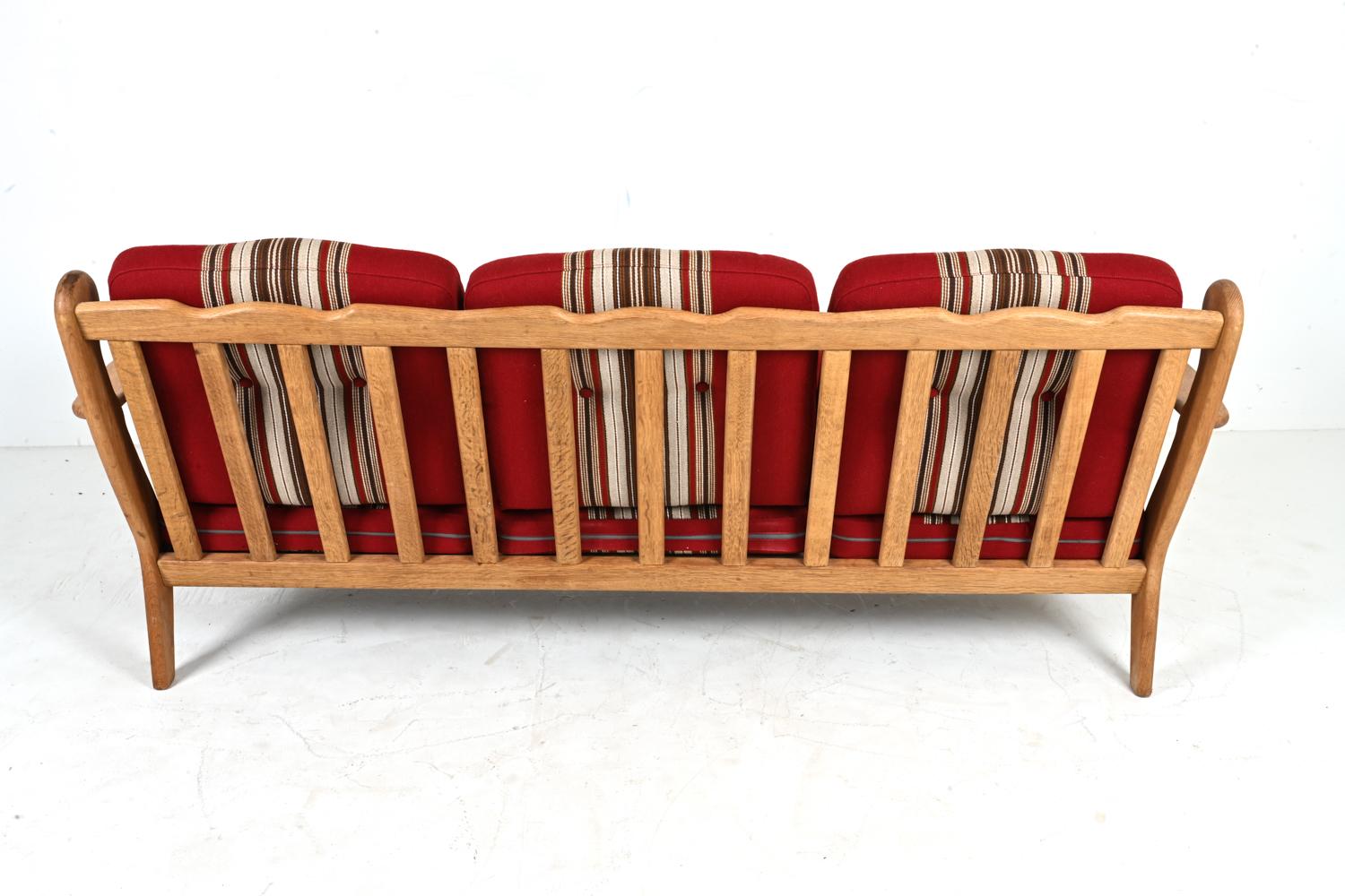 Danish Modern Sofa in White Oak, Attributed to Henning Kjærnulf 7