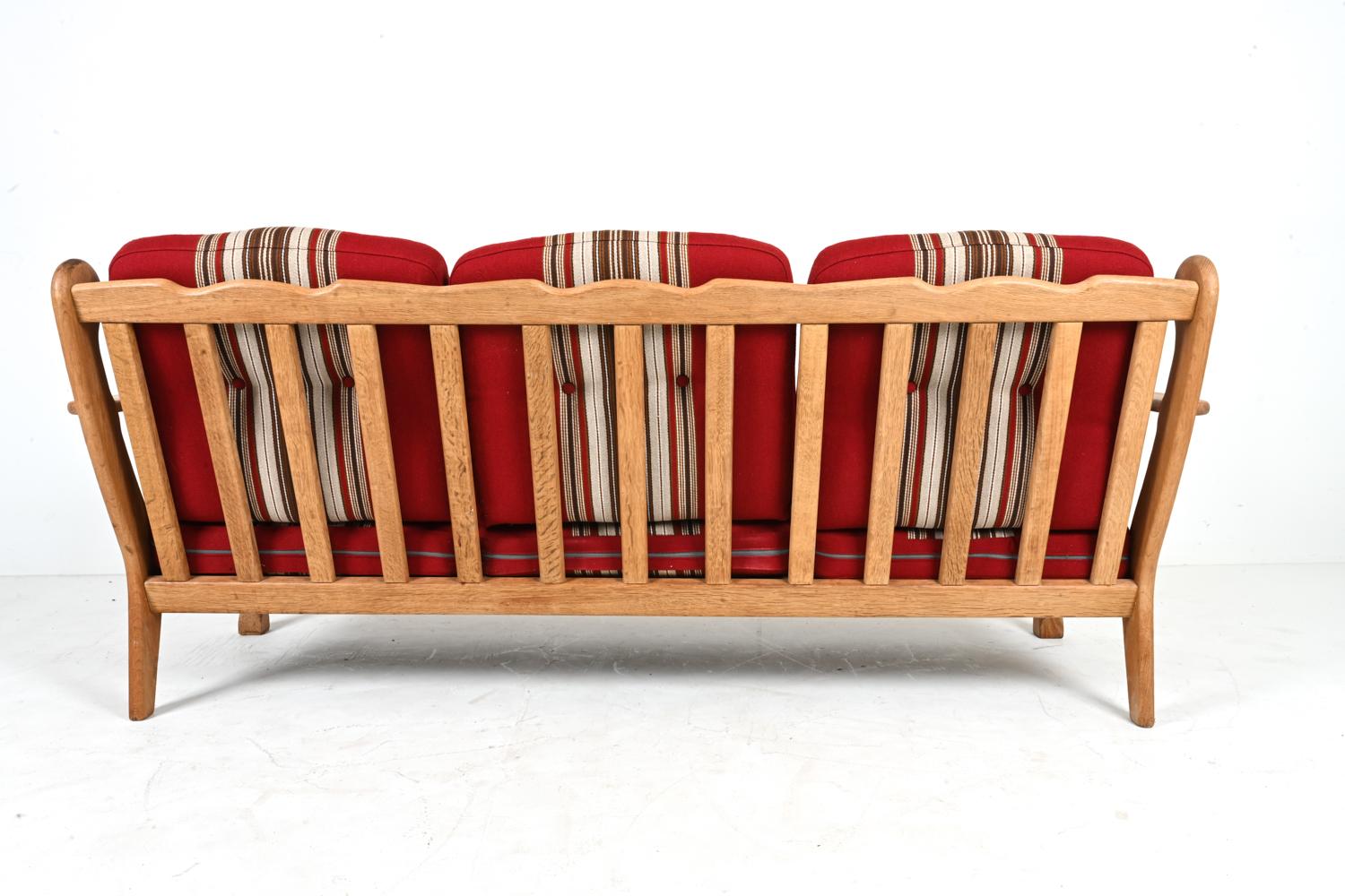 Danish Modern Sofa in White Oak, Attributed to Henning Kjærnulf 8
