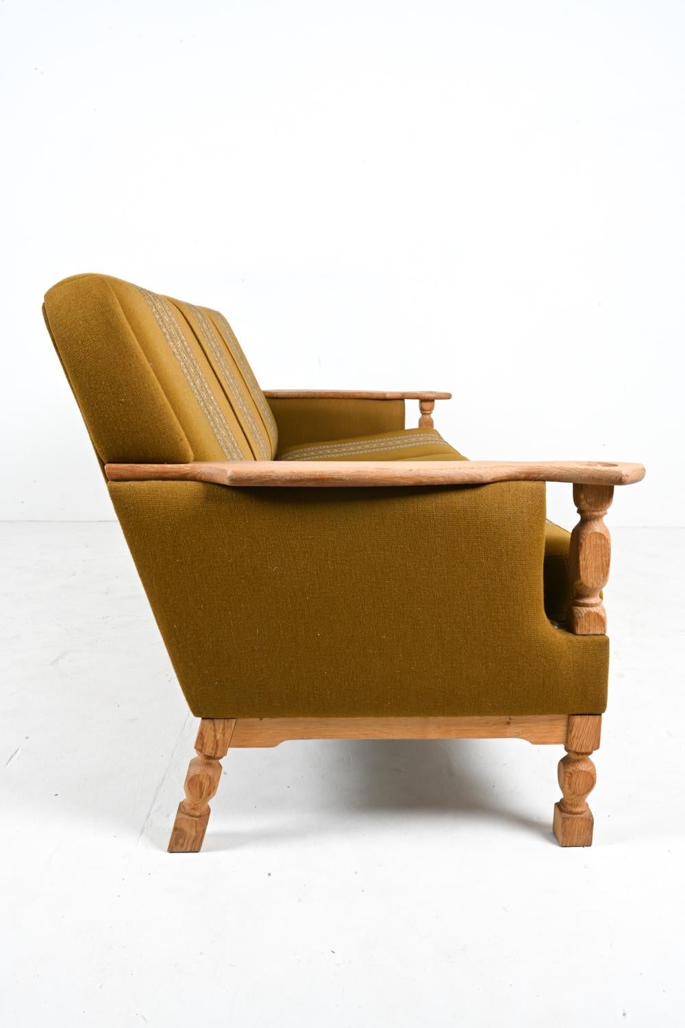 Danish Modern Sofa in White Oak, Attributed to Henning Kjærnulf For Sale 11
