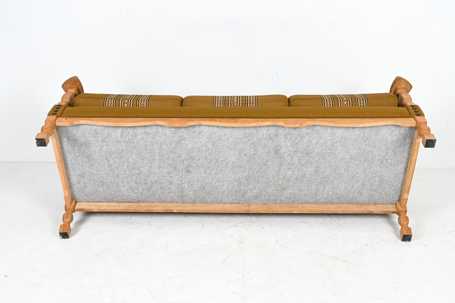 Danish Modern Sofa in White Oak, Attributed to Henning Kjærnulf For Sale 12