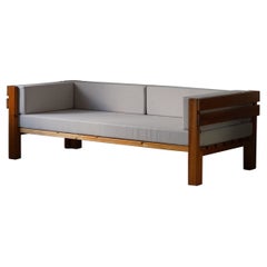 Danish Modern Sofa, Reupholstered, Made in Pine, by Nyt i Bo, 1970s