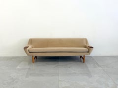 Danish Modern Sofa with Teak Paws, Oak H - Base, 1960's, 2 Configurations