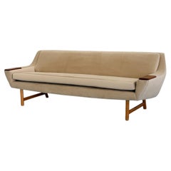 Danish Modern Sofa with Teak Paws, Oak H - Base, 1960's, 2 Configurations