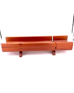 Danish Modern Solid Mahogany Bread Cutter Baguette