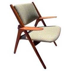 Fauteuil moderne danois en chêne massif