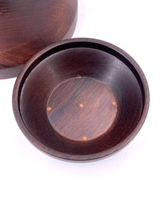 Danish Modern Solid Palisander Rare Salad Set 8 Pcs, Attrib to Laurids Lonborg