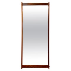 Vintage Danish Modern Solid Rosewood Frame Mirror by Aksel Kjersgaard