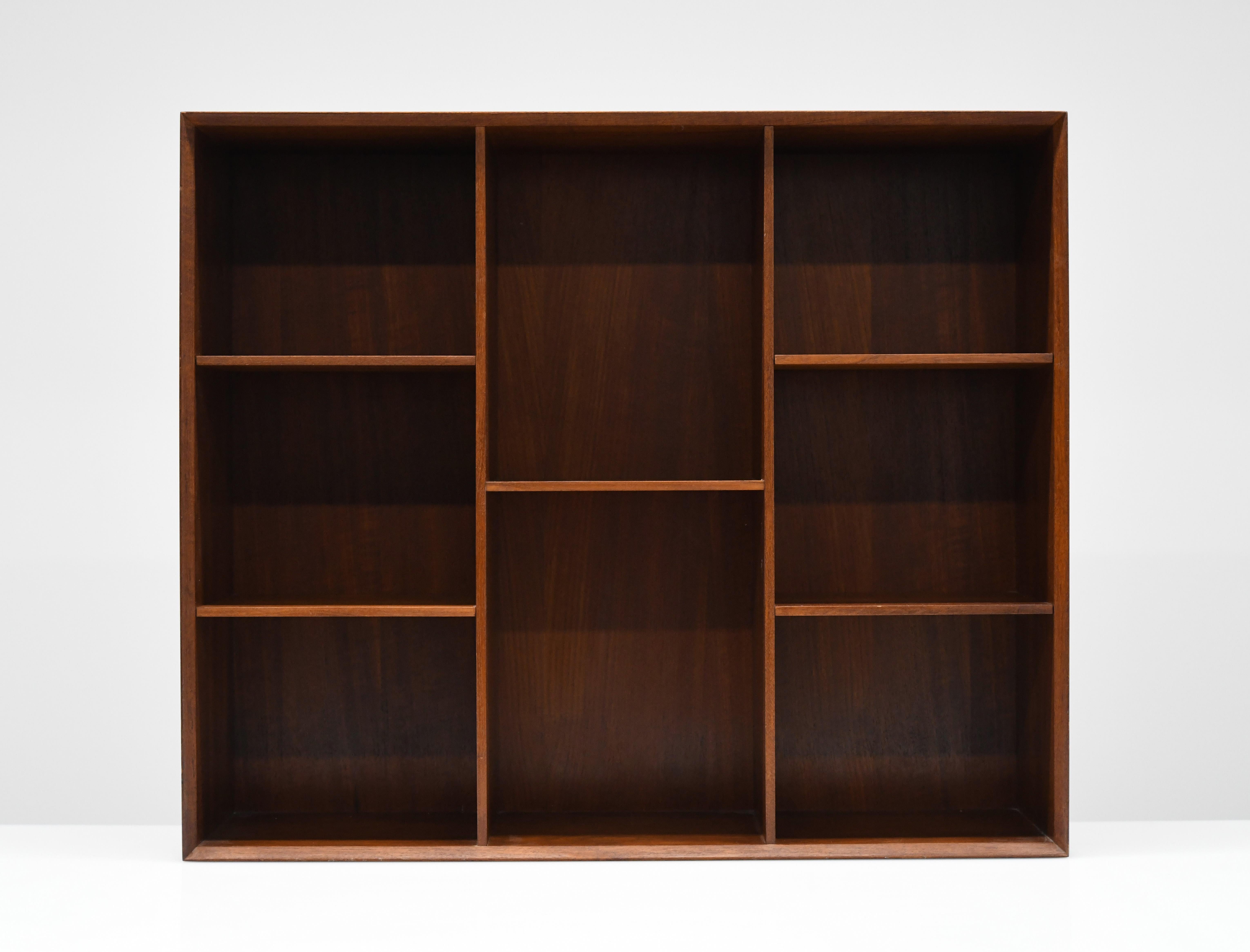 Mid-Century Modern Danish Modern Solid Teak Bookcase by Peter Hvidt and Orla Mølgaard-Nielsen