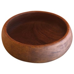 Danish Modern Solid Teak Bowl