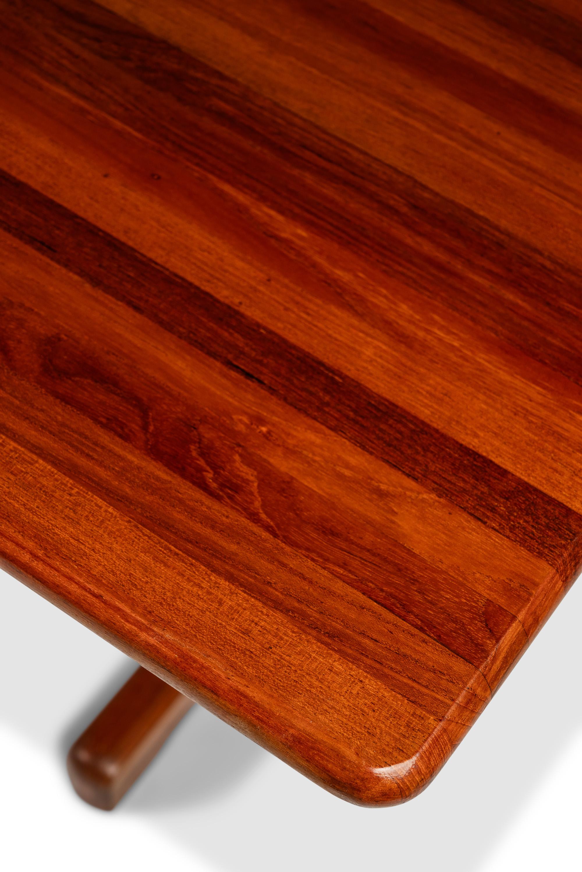 Danish Modern Solid Teak Butcherblock Dining Table / Desk / Workbench, c. 1970s 4