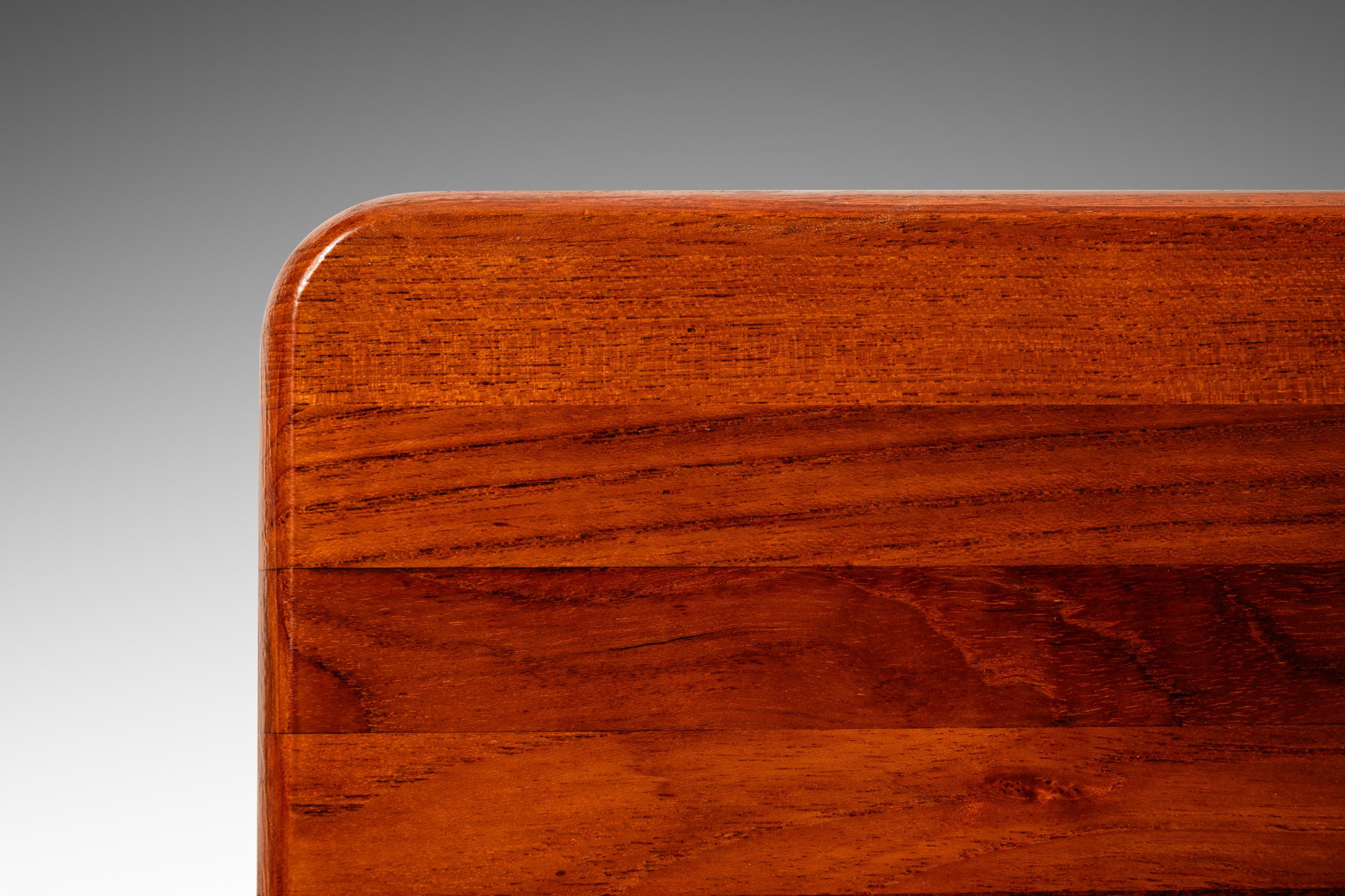 Danish Modern Solid Teak Butcherblock Dining Table / Desk / Workbench, c. 1970s 5