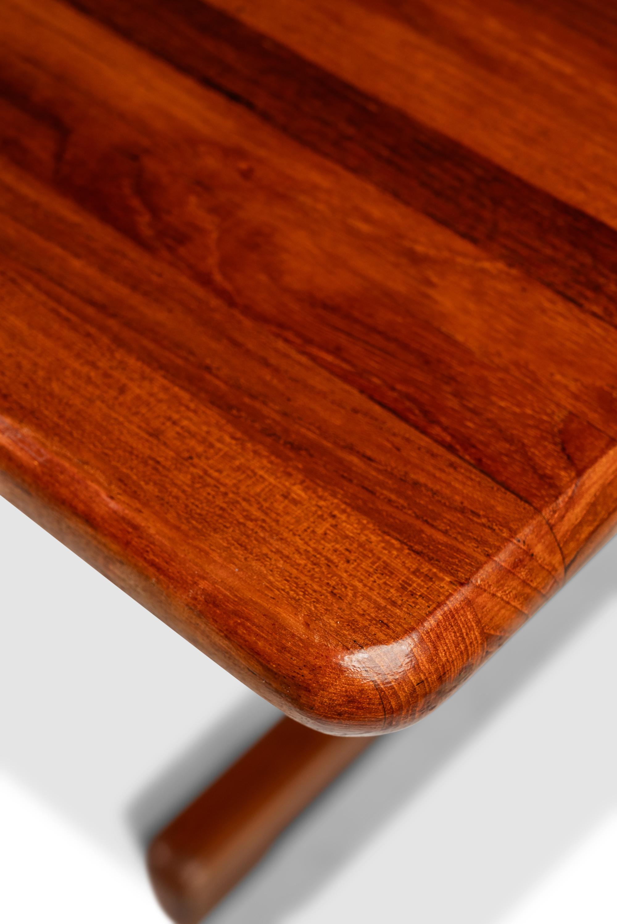 Danish Modern Solid Teak Butcherblock Dining Table / Desk / Workbench, c. 1970s 3