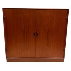 Danish Modern Solid Teak Cabinet by Peter Hvidt and Orla Molgaard-Nielsen