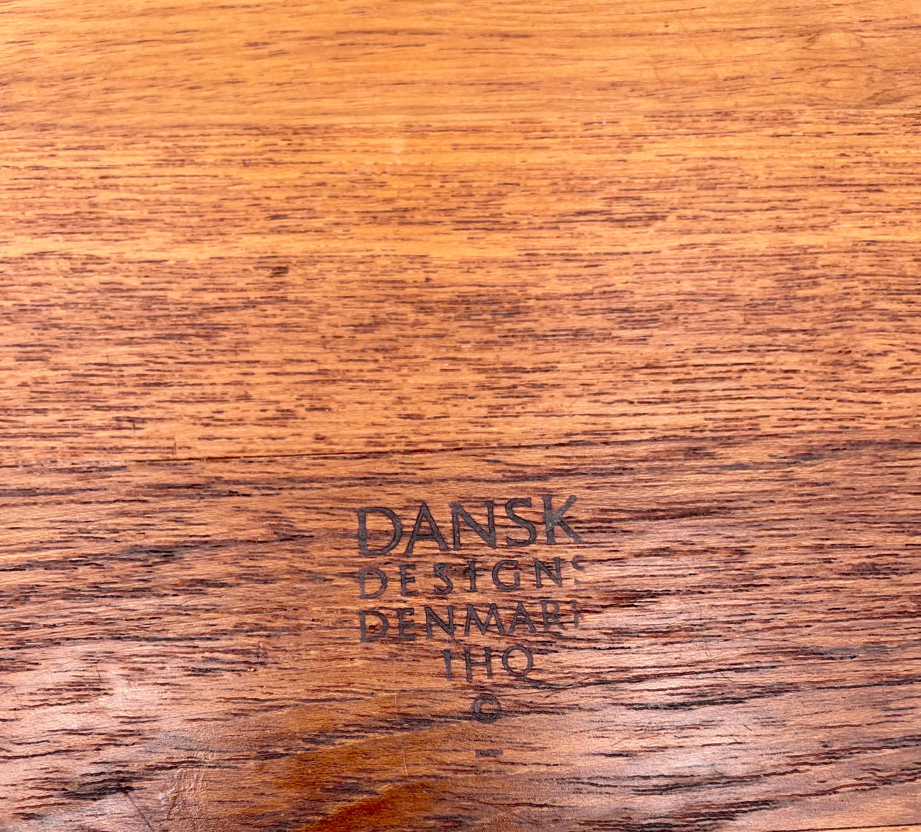20th Century Danish Modern Solid Teak Cheese and Crackers Tray by Dansk Quistgaard For Sale