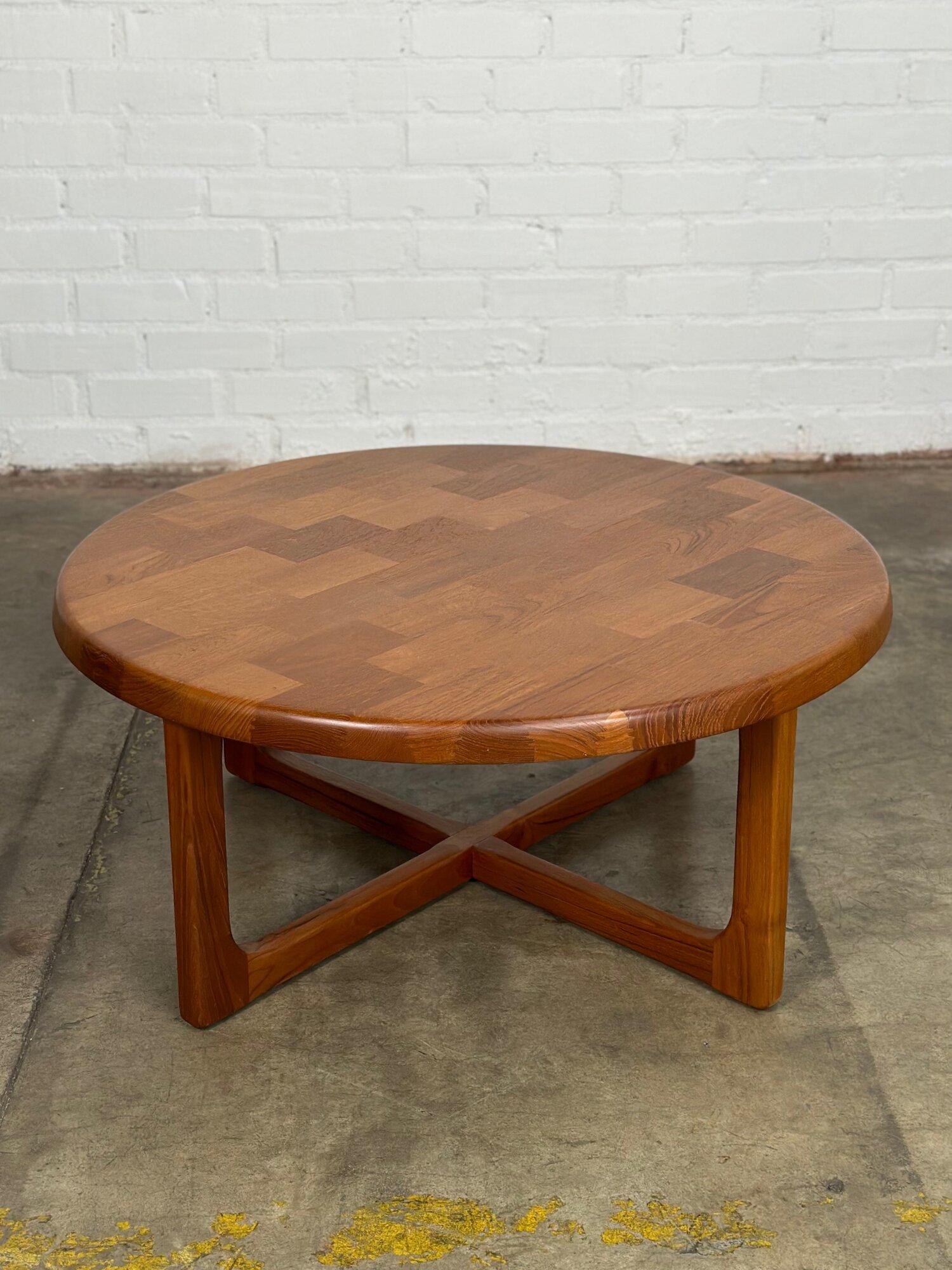 Wood Danish Modern Solid Teak Coffee Table