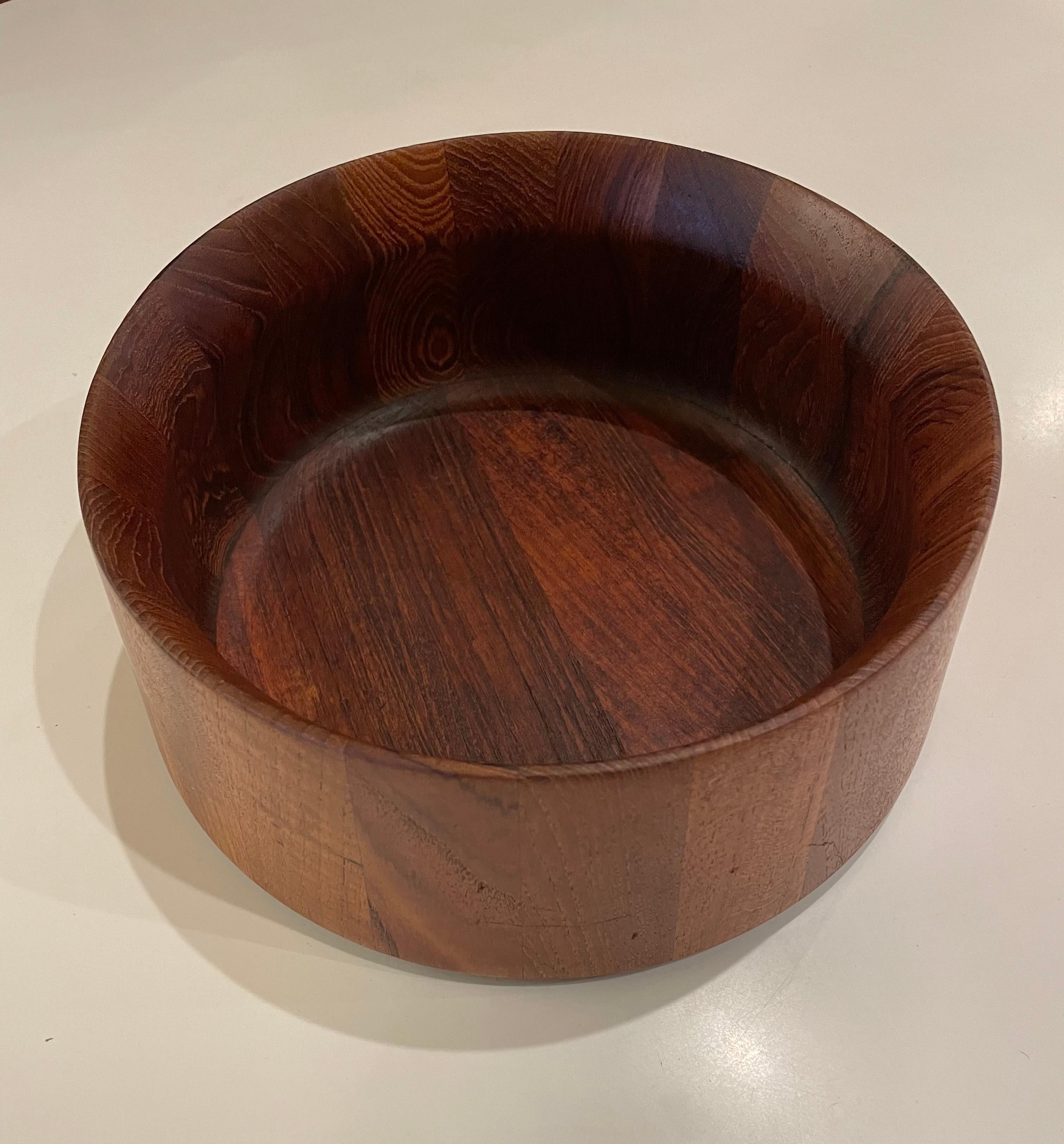 dansk wooden salad bowl
