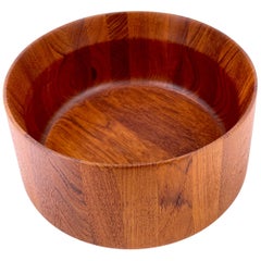 Danish Modern Solid Teak Dansk Salad Bowl by Quistgaard