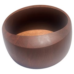 Danish Modern Solid Teak Dansk Salad Bowl by Quistgaard Rare Early Production