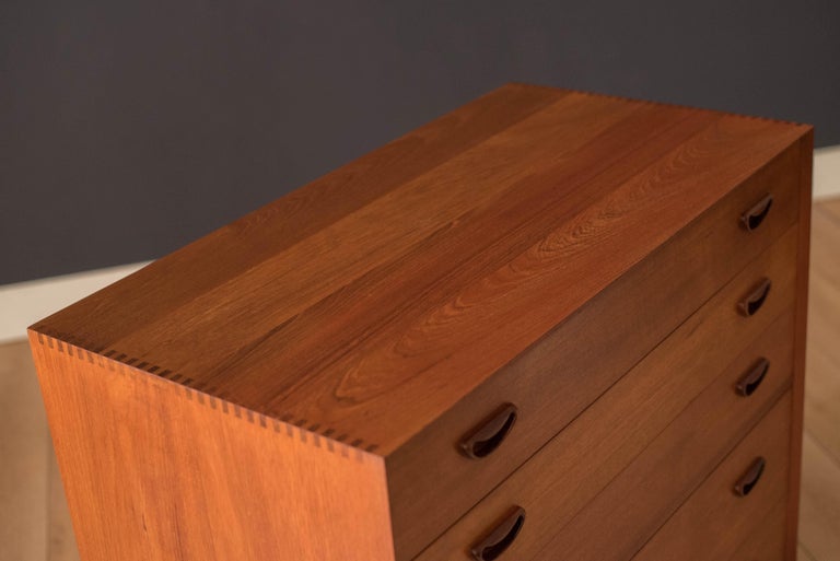 Danish Modern Solid Teak Dresser Chest by Peter Hvidt and Orla Mølgaard-Nielsen For Sale 2