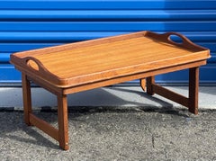 Danish Modern Solid Teak Folding Bed / Breakfast Tray