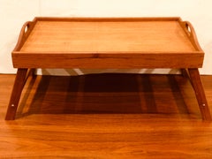 Danish Modern Solid Teak Folding Bed / Breakfast Tray