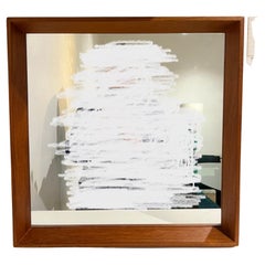 Danish Modern Solid Teak Frame Mirror Attributed to Pedersen & Hansen