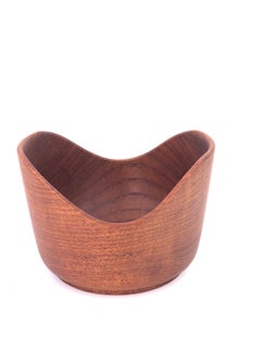 Danish Modern Solid Teak Hand Turned Bowl by Kesa Denmark