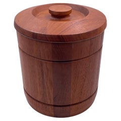 Danish Modern Solid Teak Ice Bucket