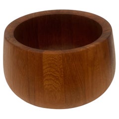 Danish Modern Solid Teak Large Salad Bowl by Jens Quistgaard for Dansk