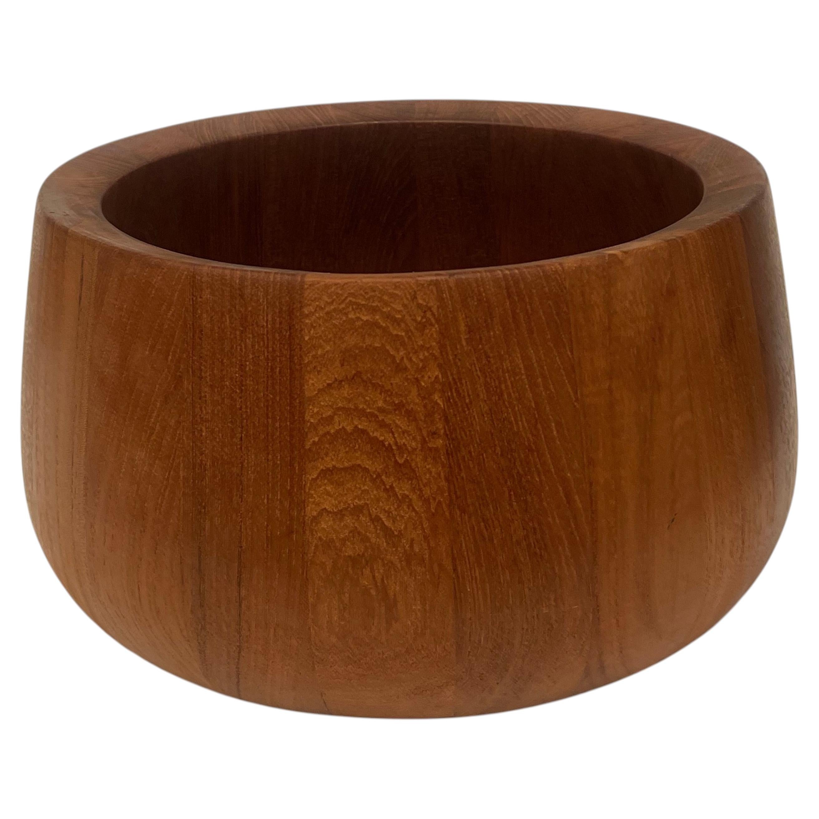 Danish Modern Solid Teak Large Salad Bowl by Jens Quistgaard for Dansk For Sale