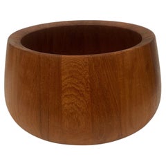 Danish Modern Solid Teak Large Salad Bowl by Jens Quistgaard for Dansk