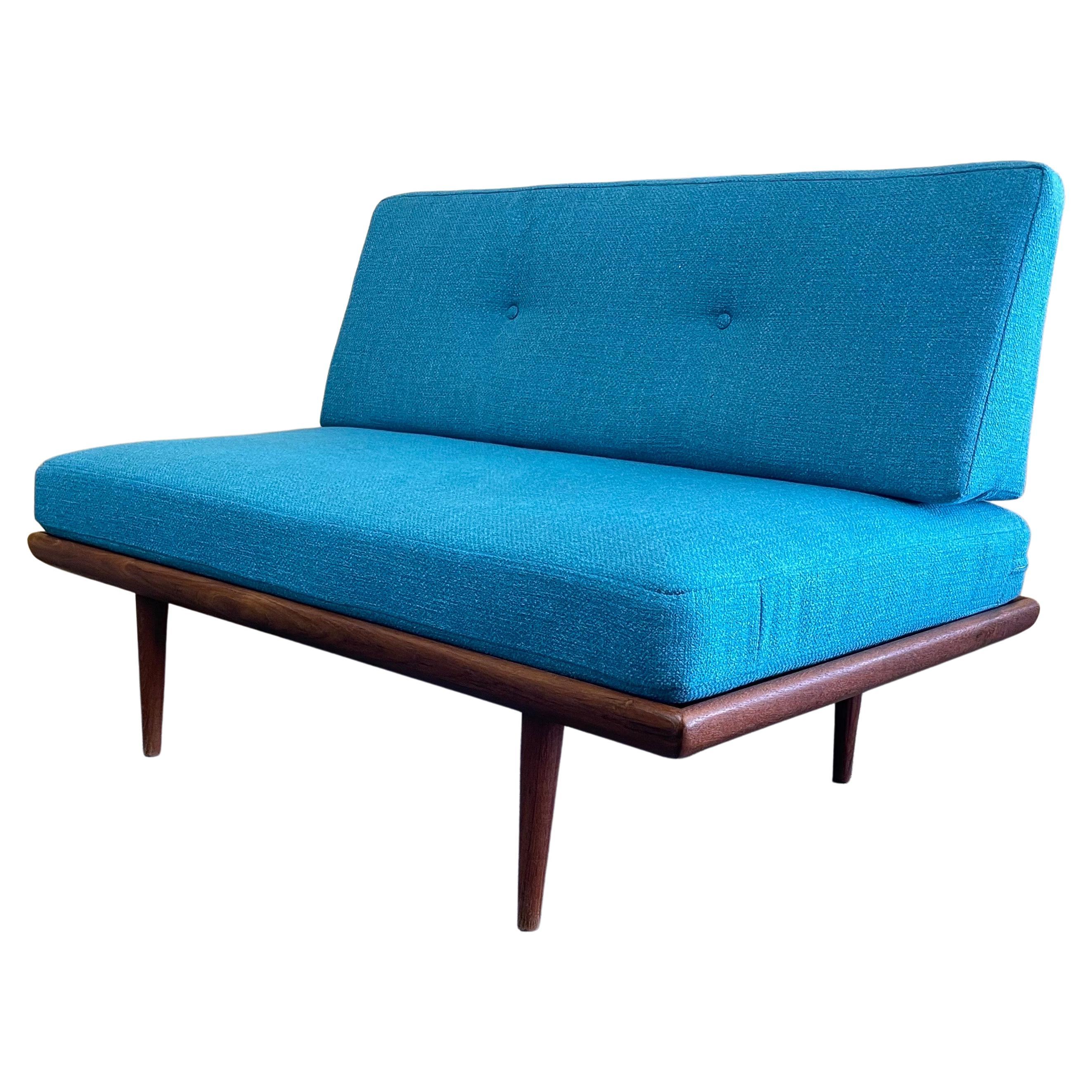 Danish Modern Solid Teak "Minerva" Daybed / Sofa by Peter Hvidt for John Stuart For Sale