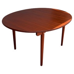 Mesa de comedor ovalada de caoba de estilo moderno danés, diseñada por Hans Wegner para Carl Hansen, modelo CH337