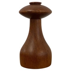 Dänische Moderne Salz- und Pfeffermühle aus massivem Teakholz von Jens Quistgaard für Dansk