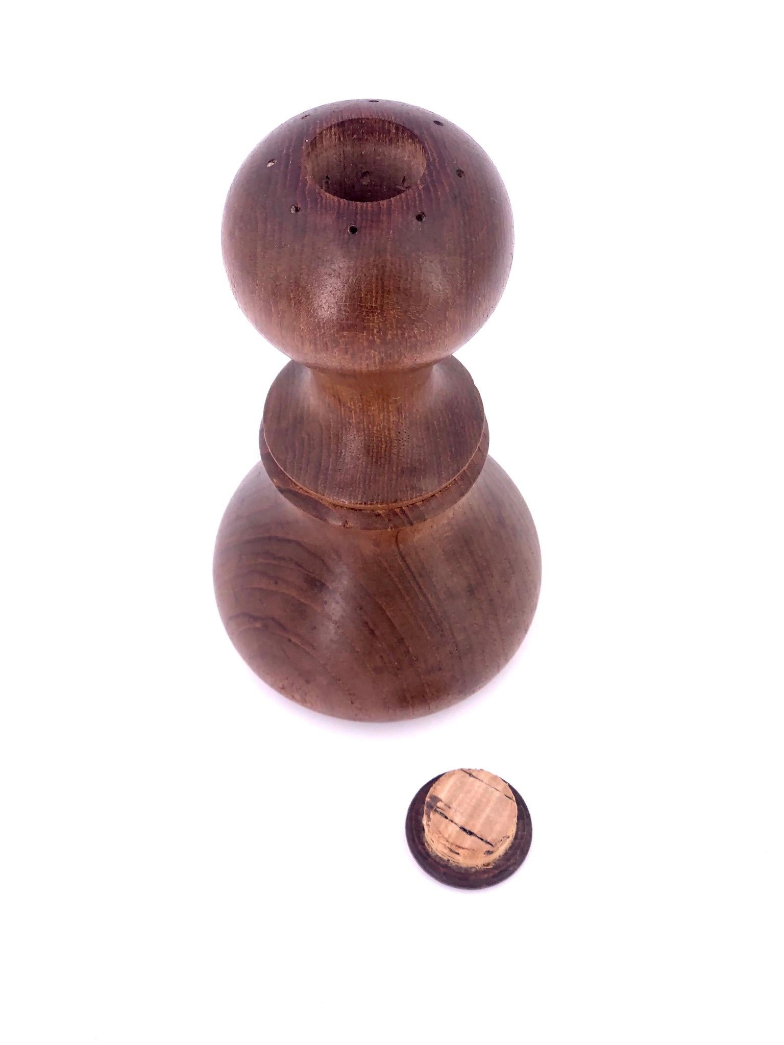 Scandinavian Modern Danish Modern Solid Teak Salt and Peppermill Designed by Quistgaard for Dansk For Sale