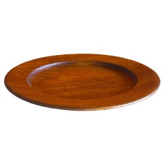 Danish Modern Solid Teak Serving Plate by Kay Bojesen