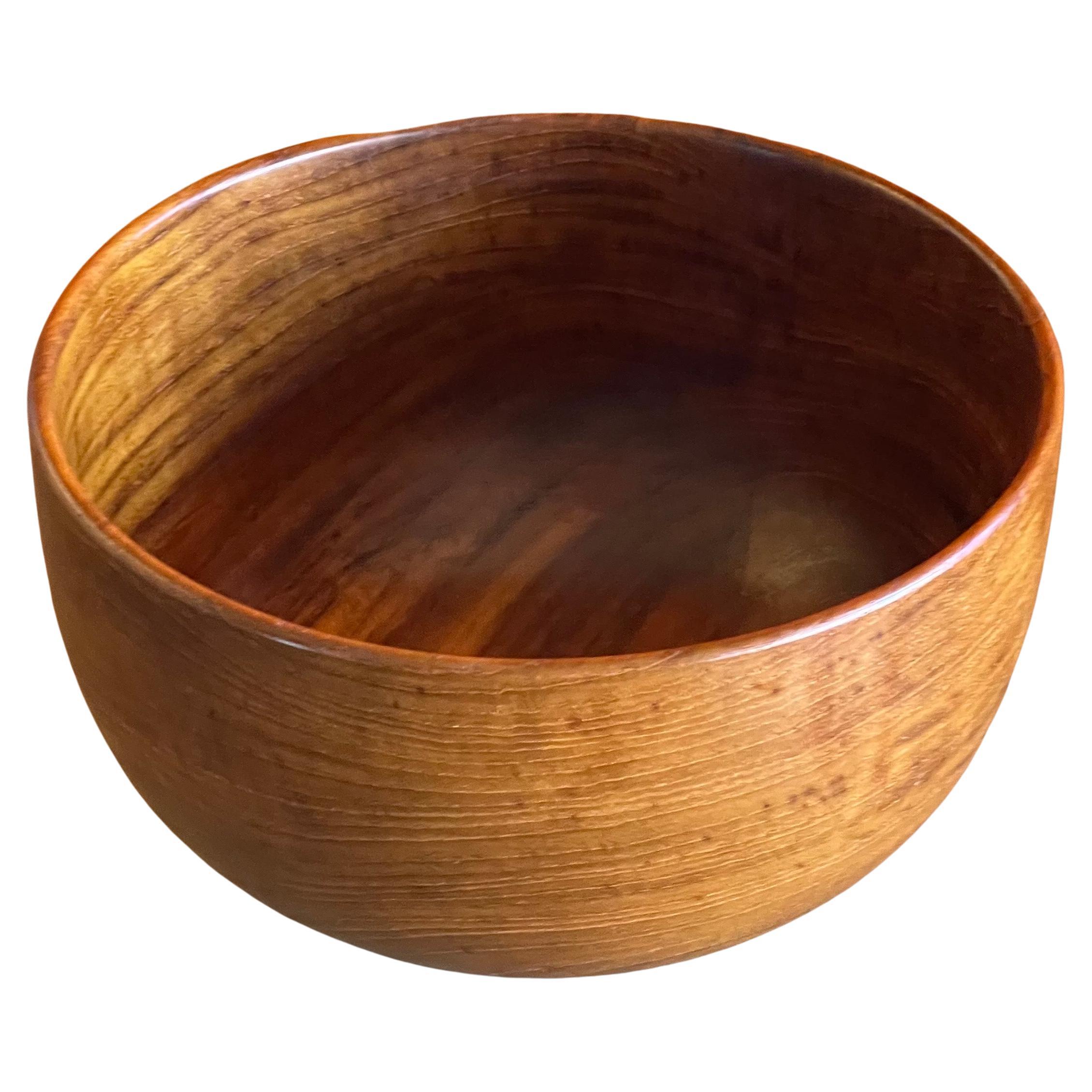 A very nice Danish modern solid walnut footed bowl by Frantz M., circa 1960s. 
 This gorgeous bowl is 8