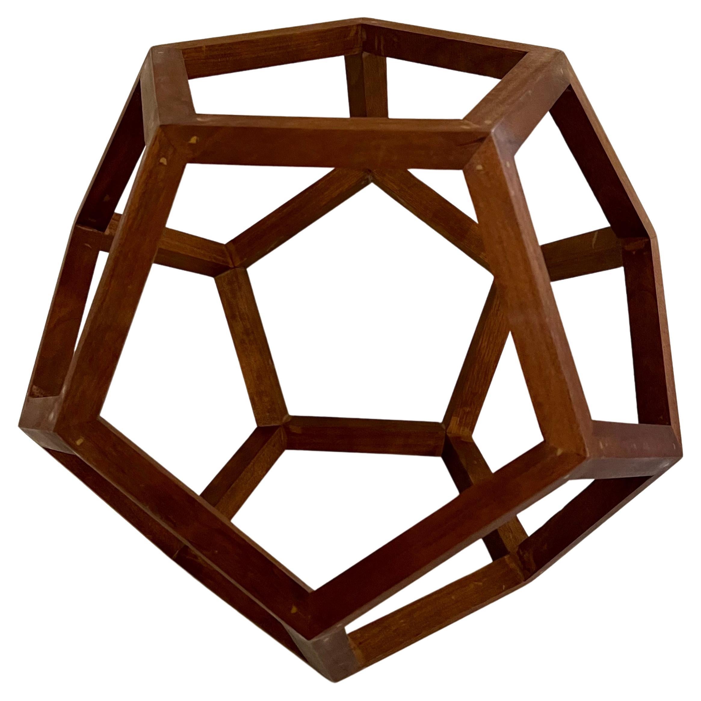 Beautiful incredible craftsmanship geometric sculpture all hand made an put together, circa 1970's excellent condition in the style of artist Ai Weiwei.