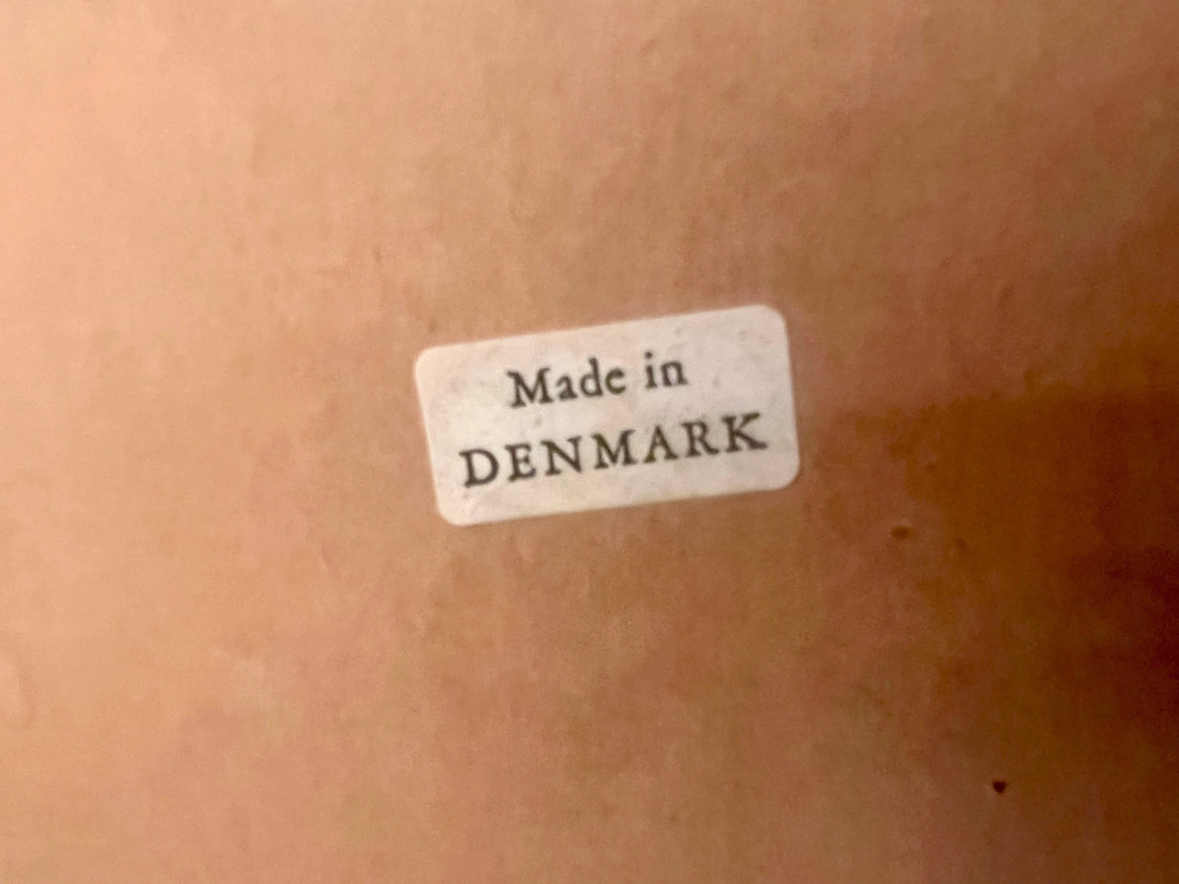 20ième siècle Miroir mural rond suspendu danois Modern A Space AGE en vente