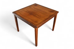 Danish Modern Square Flip Top Dining Table in Rosewood
