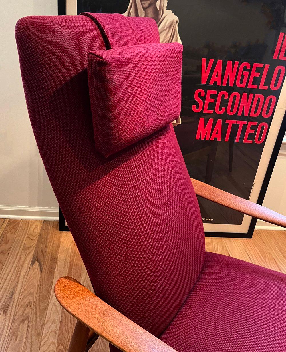 Danish Modern Søren Ladefoged Reclining Teak Lounge Chair and Ottoman In Good Condition In Montréal, QC